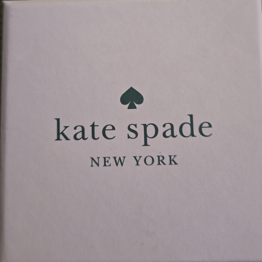 kate spade Gold Stud Earrings With Prism Like Stones - Picture 2 of 2